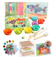 Łamigłówki - Super Zabawka Edukacyjna Drewniana Układanka - Kulki -  -Montessori - miniaturka - grafika 1
