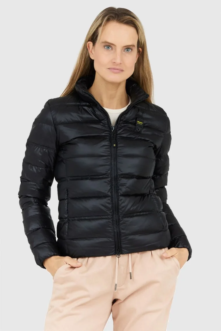 BLAUER Czarna puchowa kurtka damska Lillie M