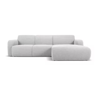 Jasnoszary narożnik z przędzy pętelkowej Bouclé (prawostronny) Molino – Micadoni Home - Narożniki - miniaturka - grafika 1