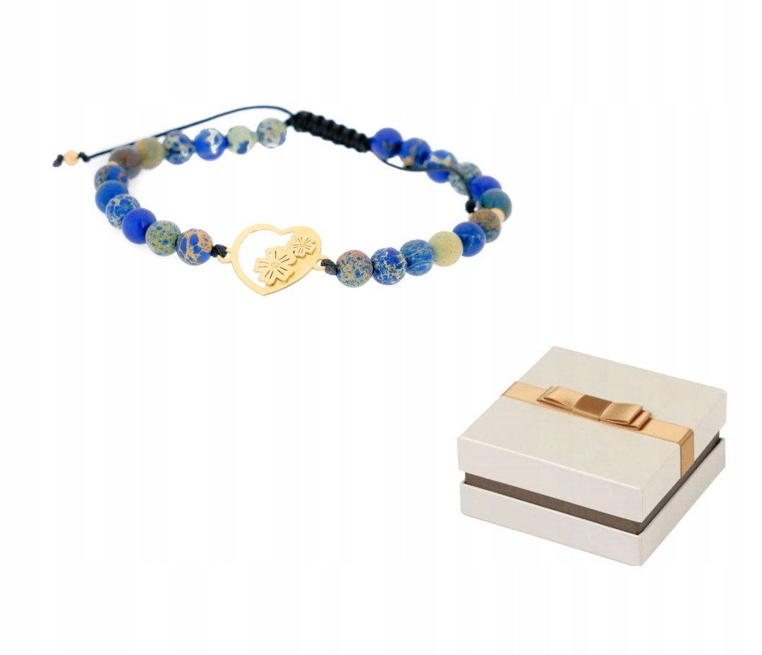 Złoto 585 Bransoletka Kwiaty w Sercu 14 karatów BZ180