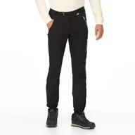 Odzież trekkingowa męska - Męskie spodnie turystyczne softshell Regatta Mountain Winter czarne Rozmiar: 33R - miniaturka - grafika 1