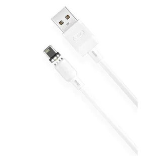 XO Kabel magnetyczny NB187 USB - Lightning 1,0 m 2,1A biały - Kable USB - miniaturka - grafika 1