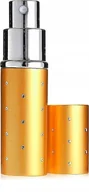 Pozostałe akcesoria do makijażu - Atomizer Do Perfum Fiolka 10ml Kryształki Złoty - miniaturka - grafika 1
