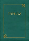 Teczki i skoroszyty - Galeria Papieru Teczka ozdobna dyplom zielona złota ramka - miniaturka - grafika 1