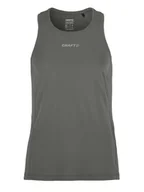 Koszulki i topy damskie - Craft ADV Essence Singlet 2 Granit damska koszulka funkcyjna bez rękawów z wstawkami z siateczki – oddychająca koszulka treningowa z materiału pochodzącego z recyklingu - miniaturka - grafika 1