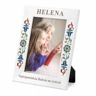 Ramki na zdjęcia - Ramka na zdjęcia biała z nadrukiem dla babci - miniaturka - grafika 1