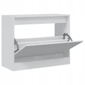 Szafki na buty - Szafka na buty, biała, 80x34x63 cm, materiał dre - miniaturka - grafika 1