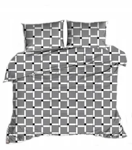 pościel z kory 160x220 + 2 poszewki K 118 szara w kratkę - Pościel - miniaturka - grafika 1