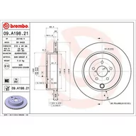 Tarcze hamulcowe - Tarcza hamulcowa BREMBO 09.A198.21 - miniaturka - grafika 1