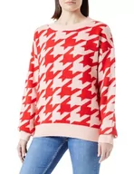 Swetry damskie - LIBBI Damski sweter z dzianiny 12425453-LI01, różowo-czerwony, M/L, różowy/czerwony, M-L - miniaturka - grafika 1