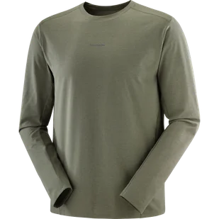 KOSZULKA MĘSKA SALOMON TRACKLINE LS M C26497 - Koszulki męskie - miniaturka - grafika 1