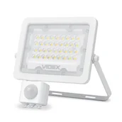 Lampy ogrodowe - Naświetlacz LED 30W 2700 lm IP65 5000K biały czujnik ruchu PIR obracalny - miniaturka - grafika 1