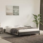 Łóżka - Lumarko Rama łóżka, ciemnozielona, 140x190 cm, tapicerowana aksamitem - miniaturka - grafika 1