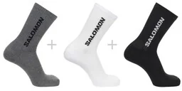 Skarpety Salomon Everyday Crew 3-pack White / Black / Med Gray - Skarpetki i podkolanówki sportowe - miniaturka - grafika 1