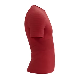 COMPRESSPORT Koszulka biegowa RACING SS T-SHIRT samba red - Bielizna sportowa męska - miniaturka - grafika 3
