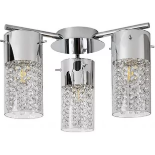 Rabalux Niagara lampa podsufitowa 3x40W chrom/przezroczysty 2195 - Lampy sufitowe - miniaturka - grafika 1
