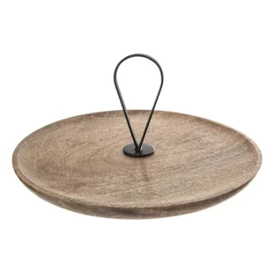 Drewniana taca do serwowania ø 30 cm Mango – Orion - Tace i patery - miniaturka - grafika 1