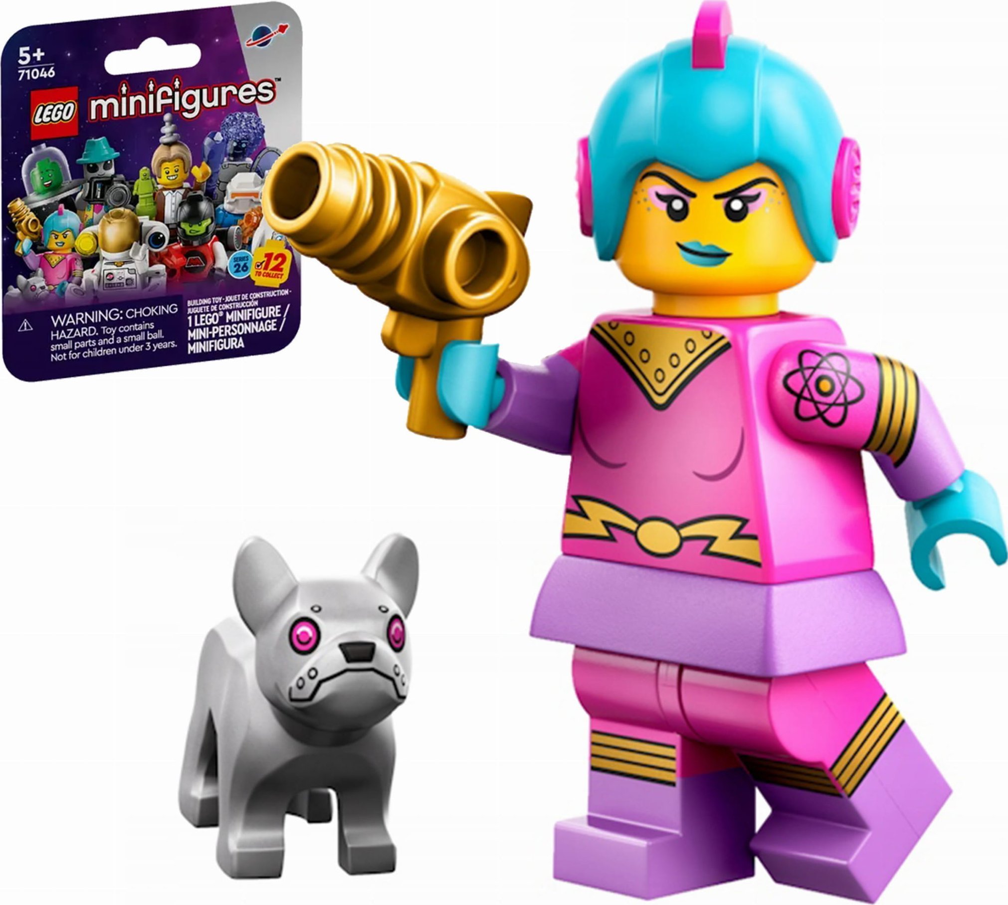 71046 - LEGO Minifigures - KOSMICZNA BOHATERKA RETRO col26-4 / Kosmos Seria 26
