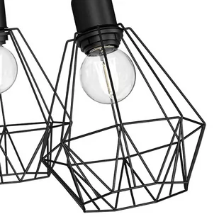 Luminex Bergen 310 Plafon Oprawa sufitowa 4x60W E27 czarny - Lampy sufitowe - miniaturka - grafika 4