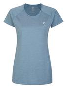Koszulki sportowe damskie - Dare 2b Koszulka funkcyjna "Corral" w kolorze błękitnym - miniaturka - grafika 1
