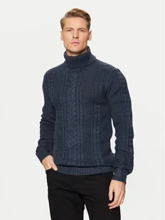 Blend Golf 20717438 Granatowy Regular Fit - Swetry męskie - miniaturka - grafika 1