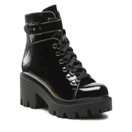 Botki damskie - Botki Altercore Enid Vegan Czarny - miniaturka - grafika 1