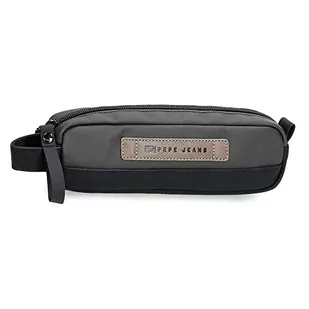 Pepe Jeans Truxton piórnik, szary, 19 x 5 x 3,5 cm, bawełna, poliester i poliuretan, wielokolorowy (wielokolorowy), única, etui, różnokolorowy (różnokolorowy), única, etui - Etui na dokumenty i karty - miniaturka - grafika 1