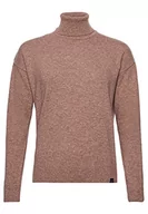 Swetry damskie - Superdry Lambswool Roll Neck Sweter damski, Mid Carmel Marl, 36 - miniaturka - grafika 1