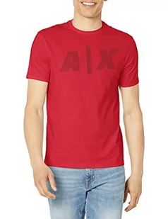 Armani Exchange Męski t-shirt z bolym logo, czerwony (Lipstick Red), ekstra duży, czerwony (Lipstick Red), XXL - Koszulki męskie - miniaturka - grafika 1