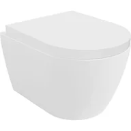 Miski WC - Mexen Carmen miska wc Rimless Tornado z deską wolnoopadającą twarda, duroplast, biała połysk - 30880200T - miniaturka - grafika 1