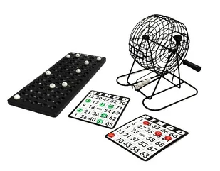 Bingo z bębnem do losowania kul, gra towarzyska, ZDTRADING - Gry planszowe - miniaturka - grafika 1