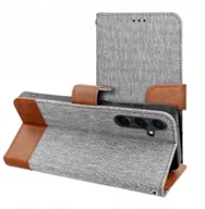 Etui i futerały do telefonów - Kabura JEANS Book do SAMSUNG S25 Edge szary - miniaturka - grafika 1