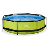 Baseny ogrodowe - Exit Basen Lime okrągły 300 cm ogrodowy + pompa filtrująca 30.12.10.40 - miniaturka - grafika 1