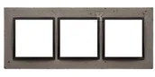 Klawisze i ramki - Ramka 3-krotna Nature-Beton, SZORSTKA PRZYJAŹŃ, IP20/IP44 (IP44-należy zastosować zestaw uszczelek DUN3) SIMON54 NATURE - miniaturka - grafika 1
