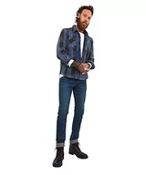 Koszule męskie - Joe Browns Męska koszula flanelowa w szkocką kratę indygo, niebieska, XXL, NIEBIESKI, XXL - miniaturka - grafika 1