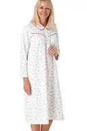 Piżamy damskie - Marlon Damska koszula nocna Candace ze szczotkowanej bawełny z nadrukiem Piotruś Pan, Nina Spice Red, 34-36 - miniaturka - grafika 1