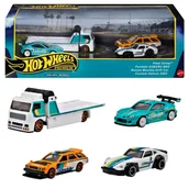Samochody i pojazdy dla dzieci - Hot Wheels Premium 4-Pack Zestaw pojazdów Fleet Street HRT53 - miniaturka - grafika 1