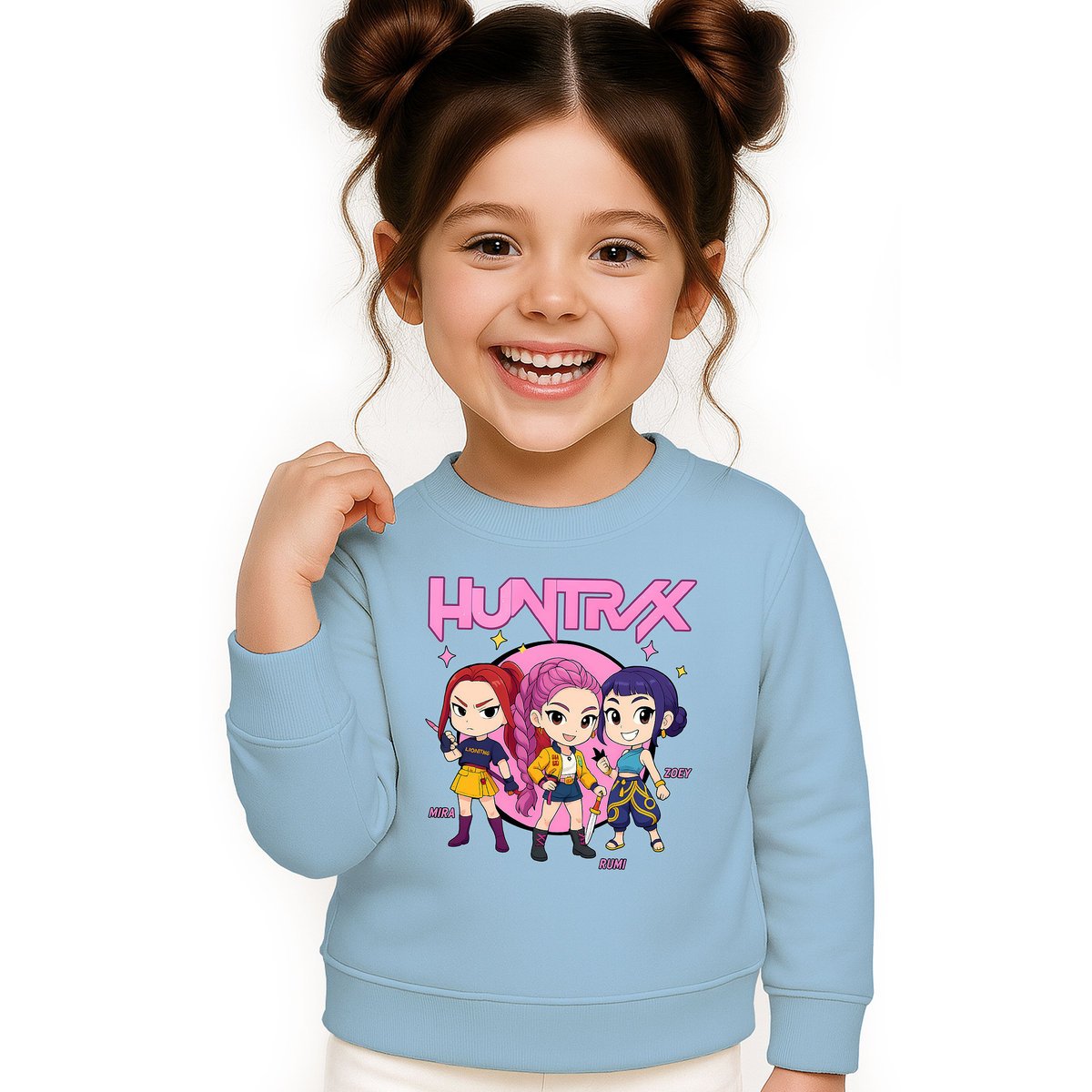 BLUZA DZIECIĘCA KPOP DEMON HUNTERS HUNTRIX 104 BAWEŁNIANA JAKOŚĆ