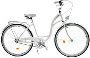 Rowery - Dallas Bike City 3spd 28 cali Biały - miniaturka - grafika 1