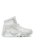Buty dla dziewczynek - Skechers Sneakersy Uno Lite Camo Dazzle 310485L/SLGY Srebrny - miniaturka - grafika 1
