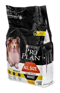 Purina Pro Plan Optiweight All Size Light&Sterilised Adult 3 kg - Sucha karma dla psów - miniaturka - grafika 4