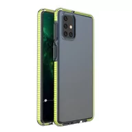 Etui i futerały do telefonów - Spring Case pokrowiec żelowe etui z kolorową ramką do Samsung Galaxy M51 żółty - miniaturka - grafika 1