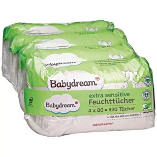 Babydream Chusteczki Nawilżone z Aloesem - Chusteczki Nawilżone z Aloesem - Chusteczki nawilżane - miniaturka - grafika 1