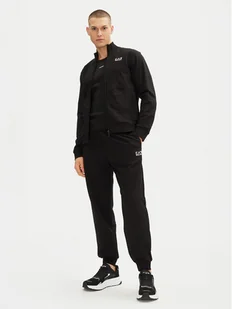 EA7 Emporio Armani Dres 7M000235 AF13512 MC156 Czarny Regular Fit - Dresy męskie - miniaturka - grafika 1