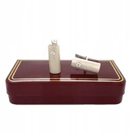 Spinki do mankietów i krawatów - Spinki złote do mankietów srebro 925 w pudełeczku - miniaturka - grafika 1