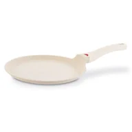Patelnie - Patelnia do naleśników na indukcję Non Stick 28 cm Beżowa - miniaturka - grafika 1