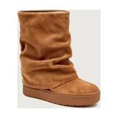 Botki damskie - Guess Botki na koturnie GUINNA zamsz - miniaturka - grafika 1