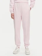 Spodnie sportowe damskie - Tommy Hilfiger Spodnie dresowe WW0WW45576 Różowy Regular Fit - miniaturka - grafika 1