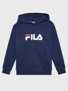 Odzież sportowa dziecięca - Fila Bluza Sande FAT0298 Granatowy Regular Fit - grafika 1