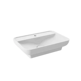 Wellneo Umywalka ceramiczna nablatowa Bravia 60 x 42 - Umywalki - miniaturka - grafika 1